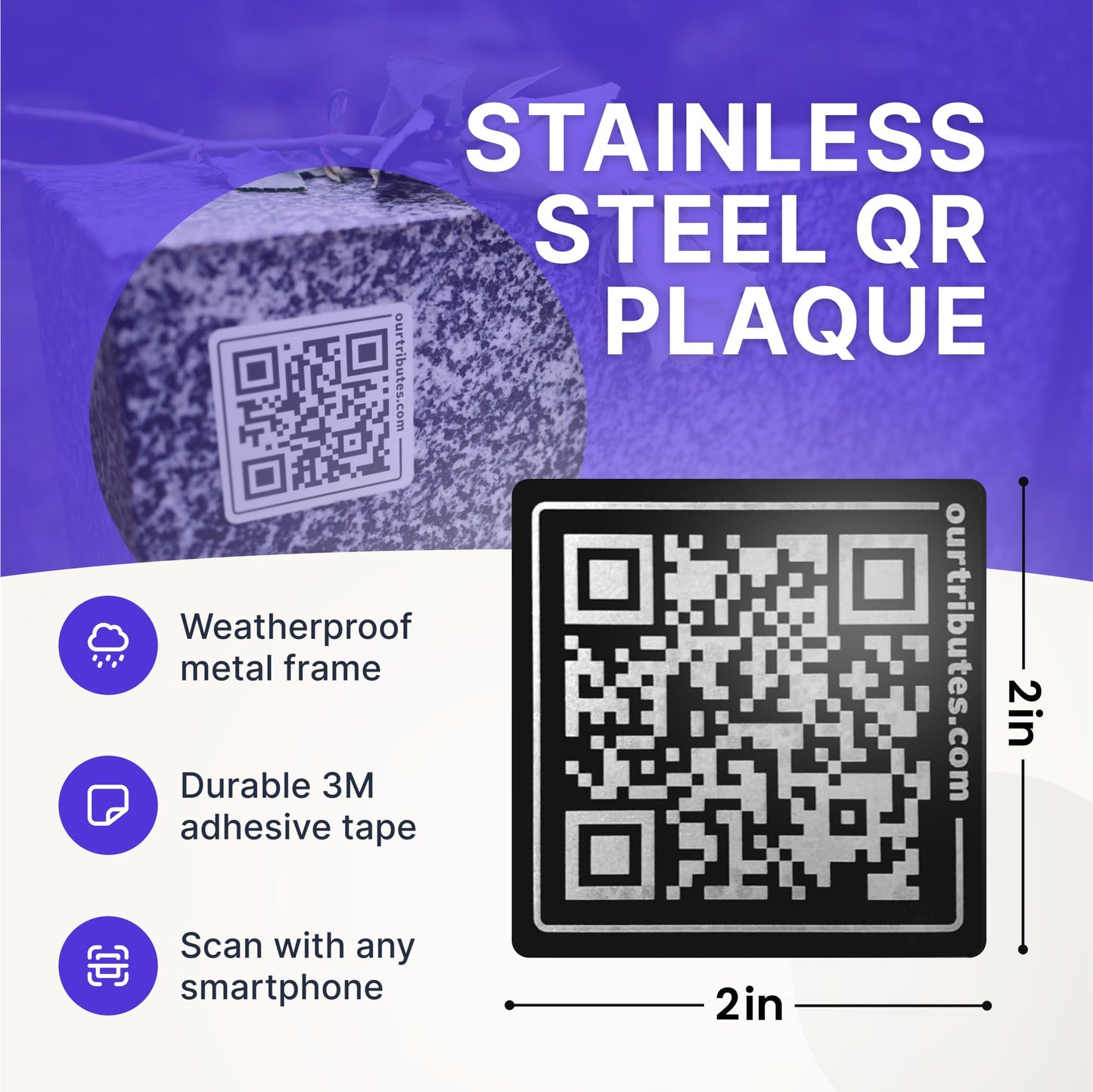 Gravestone QR Plaque and Webpage