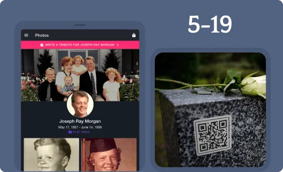 Memorial Webpages and Plaques