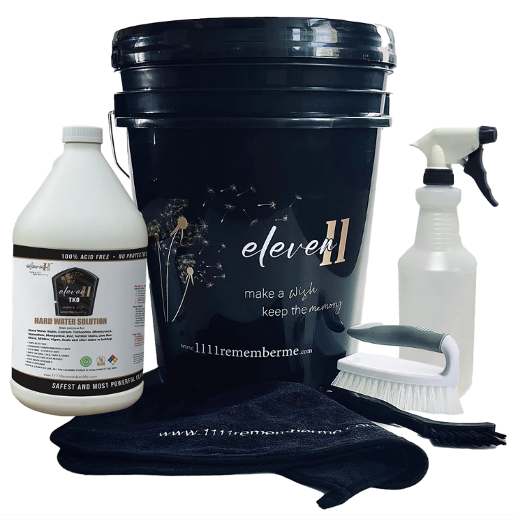 Eleven11 TKO Hard Water Headstone Cleaner KIT (1 Gal)