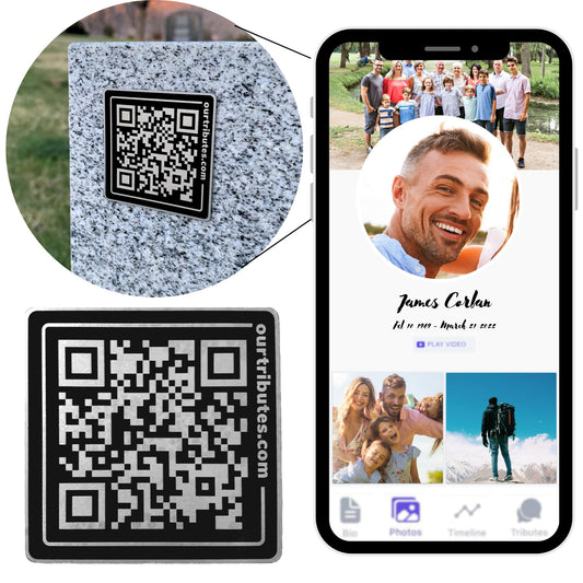 QR Code Plaque and Webpage